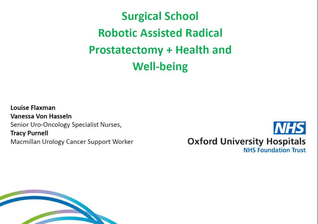 document cover for prostate cancer CNS presentation